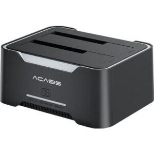 Acasis EC‑6104 Dual Bay HDD-SSD Hard Drive Enclosure