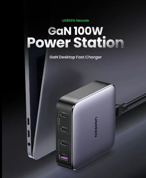 UGREEN CD328 Nexode 100W GaN Desktop Charger (15151) - Image 3
