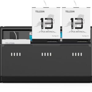 TELESIN Stamina 2 Battery 3 Slots Charger Case for GoPro 13