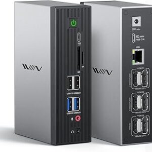 IVIIN 19-in-1 USB-C Docking Station – Quadruple Display Laptop Hub