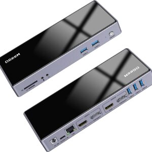 QGeeM 15-in-1 USB 3.0 Docking Station – Ultra HD 5K Display