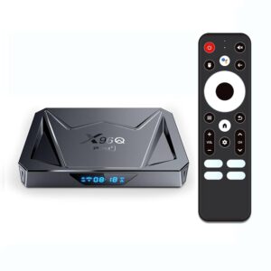 Best X96Q PRO Plus Android 14 TV Box with Remote Control – 4GB RAM, 64GB Storage, Allwinner H728 Octa-Core, 8K UHD, WiFi 6, Gigabit Ethernet Google Media Player