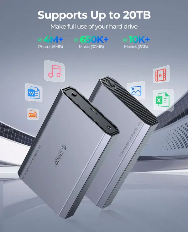 ORICO DD35 C3 3.5 Inch External Hard Drive Enclosure - Image 2