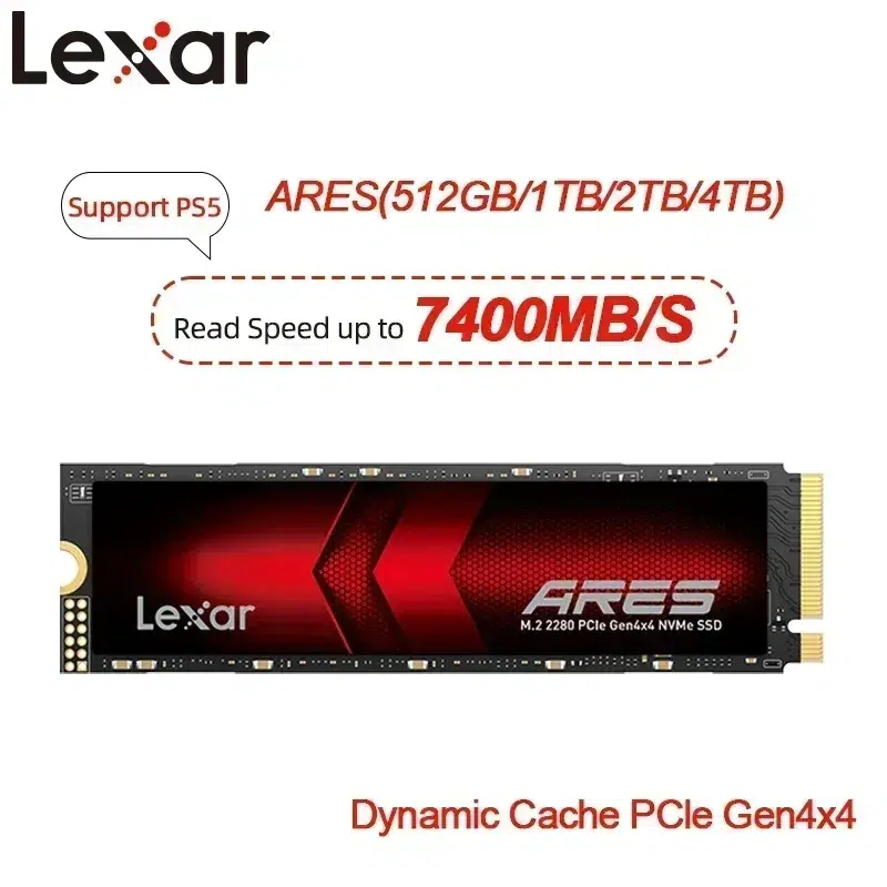 Lexar ARES 1TB M.2 NVMe SSD – Gen4 PCIe, Internal Solid State Drive - Image 2