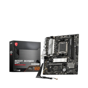 MSI B650M Bomber WiFi Motherboard – AM5, DDR5, PCIe 4.0, M.2, Wi-Fi 6, Micro-ATX