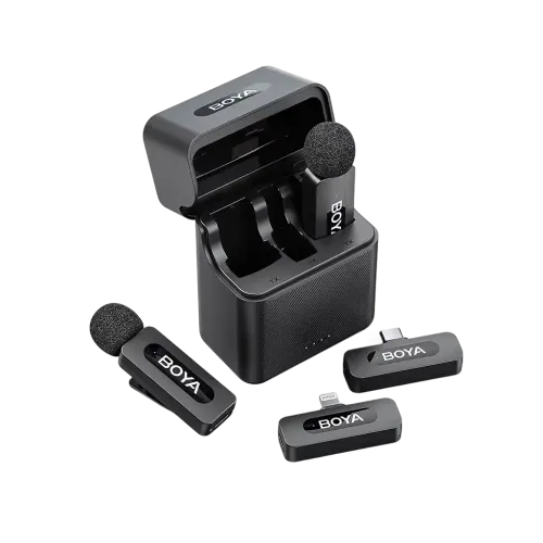 Boya BY-V3 Combo 2.4GHz Dual Channel Wireless Microphone
