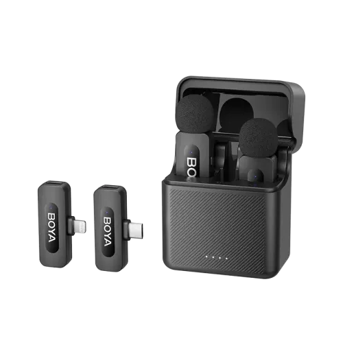 Boya BY-V3 Combo 2.4GHz Dual Channel Wireless Microphone - Image 2