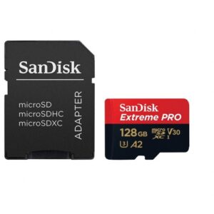 Sandisk Extreme Pro 128GB MicroSDXC Memory Card with Adapter