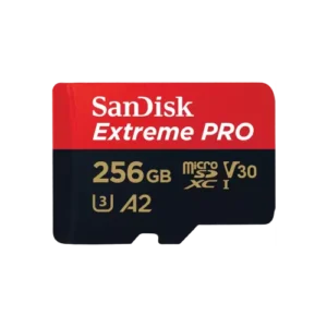 SanDisk Extreme PRO 256GB Memory Card microSDXC UHS‑I – Up to 200 MB/s Read, U3/V30/A2, Includes SD Adapter