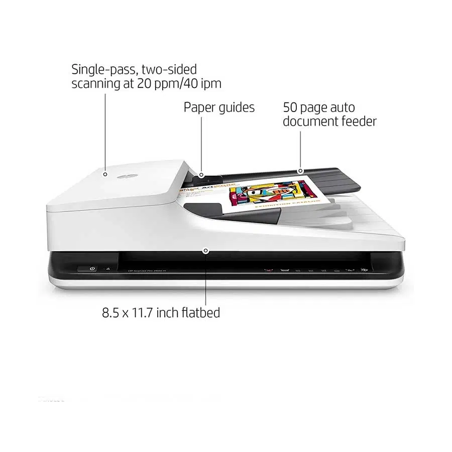HP 2500 f1 Scanner – Flatbed and Sheet Fed Scanner - Image 4