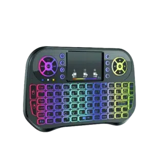I10 Air Mouse Mini Keyboard Dual Mode 7 Colors Backlight Touchpad Remote Control