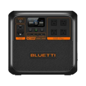 BLUETTI AC180P 1800W Portable Power Station – Premium 150 1440Wh LiFePO4 Battery, Solar Generator