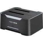 Acasis EC‑6104 Dual Bay HDD-SSD Hard Drive Enclosure
