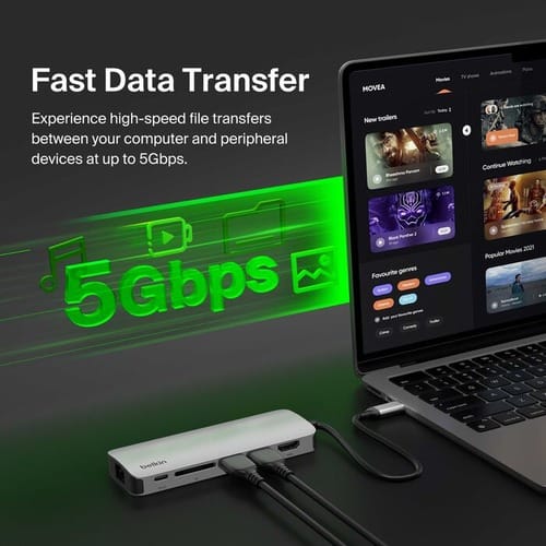 Belkin 6-in-1 USB-C Hub Docking Station - Image 4