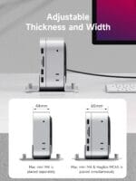HAGiBiS MMS04 Vertical Stand for Mac Mini – Space-Saving Aluminum Holder - Image 2