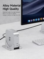 HAGiBiS MMS04 Vertical Stand for Mac Mini – Space-Saving Aluminum Holder - Image 3