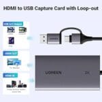 UGREEN CM726 HDMI Video Capture Card – 4K USB 3.0 Streaming & Recording - Image 2