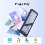 UGREEN CM559 M.2 SATA NVMe SSD Enclosure USB-C 10Gbps | 90408 - Image 2