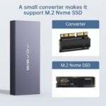 ACASIS MAC3W Apple Nvme SSD Enclosure for 2013-2017 Apple Flash 12+16 Pin M.2 NVMe - Image 2