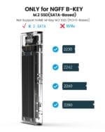 ORICO TCM2F C3 M.2 NGFF SSD Enclosure – USB 3.1 Type-C to SATA Adapter Case - Image 3