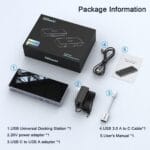 QGeeM 15-in-1 USB 3.0 Docking Station – Ultra HD 5K Display - Image 2