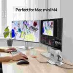 PULWTOP BS212D Mac mini M4 Vertical Dock 9-in-1 USB-C Hub & SSD Enclosure - Image 2