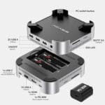 ACASIS M001 Mac mini M4 Dock & Dual Bay NVMe SSD Enclosure - Image 2