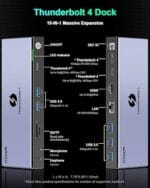 QGEEM TB4 MAX 16-in-1 Thunderbolt 4 Docking Station - Image 2