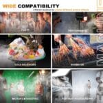 LENSGO Smoke B Professional Fog Machine with Wireless Remote (40 W) - Image 3