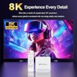 H96 Max H618 Plus Android TV Box – Android 14, Allwinner Quad-Core, 4GB RAM, 128GB Storage, 8K UHD, WiFi 6, Bluetooth 5.4, Voice Remote, 100M LAN - Image 2