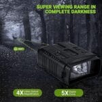 R19 Digital 4K Night Vision Binoculars 1080P 3W Recorder Full Dark 300m for Hunting - Image 3