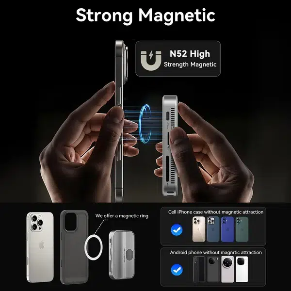 Acasis EC-1401 10Gbps Magnetic Dock & NVMe SSD Enclosure - Image 7