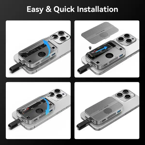 Acasis EC-1401 10Gbps Magnetic Dock & NVMe SSD Enclosure - Image 3