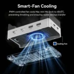 Acasis M003 Mac mini M4 Dock & Stand | M.2 NVMe SSD Enclosure & USB-C Expansion Hub - Image 2