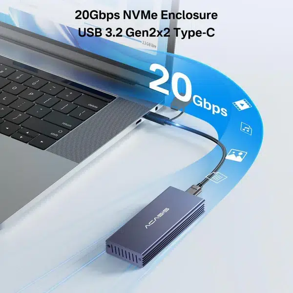 ACASIS MAC3W Apple Nvme SSD Enclosure for 2013-2017 Apple Flash 12+16 Pin M.2 NVMe - Image 7