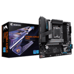 GIGABYTE B760M AORUS PRO M-ATX Motherboard – LGA1700 Intel B760 DDR5, Dual M.2, PCIe 4.0, USB 3.2 Gen 2x2, 2.5GbE LAN