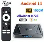 Best X96Q PRO Plus Android 14 TV Box with Remote Control – 4GB RAM, 64GB Storage, Allwinner H728 Octa-Core, 8K UHD, WiFi 6, Gigabit Ethernet Google Media Player - Image 2