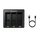TELESIN GP-BCG-902 Gopro Battery Charger 3 Slots for Hero 9/10/11/12