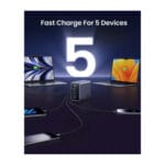 Ugreen CD333 Nexode 300W USB-C GaN Charger – 5-Port Desktop Charging Station (90903B) - Image 4