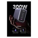 Ugreen CD333 Nexode 300W USB-C GaN Charger – 5-Port Desktop Charging Station (90903B) - Image 2