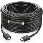 UGREEN HDMI to HDMI Cable with Signal Booster IC – 50M, Black (Model 50765)