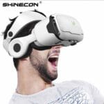 SHINECON G02EF VR Headset with Mic – 3D Virtual Reality Glasses for iOS & Android - Image 2