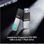 Lexar F35 PRO 256GB JumpDrive Fingerprint USB 3.2 Flash Drive - Image 2