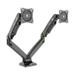 Kaloc DS110‑2 Dual Monitor Arm 17–33 Inch Gas‑Strut Flexi Desk Mount Stand