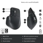 Logitech MX Master 3S Wireless Mouse – High-Performance Ergonomic - Image 4