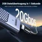 Ugreen CM559 M.2 NVME SSD Enclosure |20GBPS Dual Protocol - 35576 - Image 4