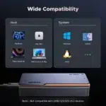 UGREEN D705 Thunderbolt5 M.2 NVMe SSD Enclosure – 45789 - Image 3