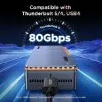 UGREEN D705 Thunderbolt5 M.2 NVMe SSD Enclosure – 45789 - Image 4