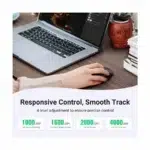 UGREEN MU001 Dual-Mode Wireless Mouse – 4000 DPI, Silent Clicks - Image 3