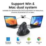 Ugreen MU008 Dual-mode Vertical Mouse (25444) – Ergonomic Mouse - Image 2